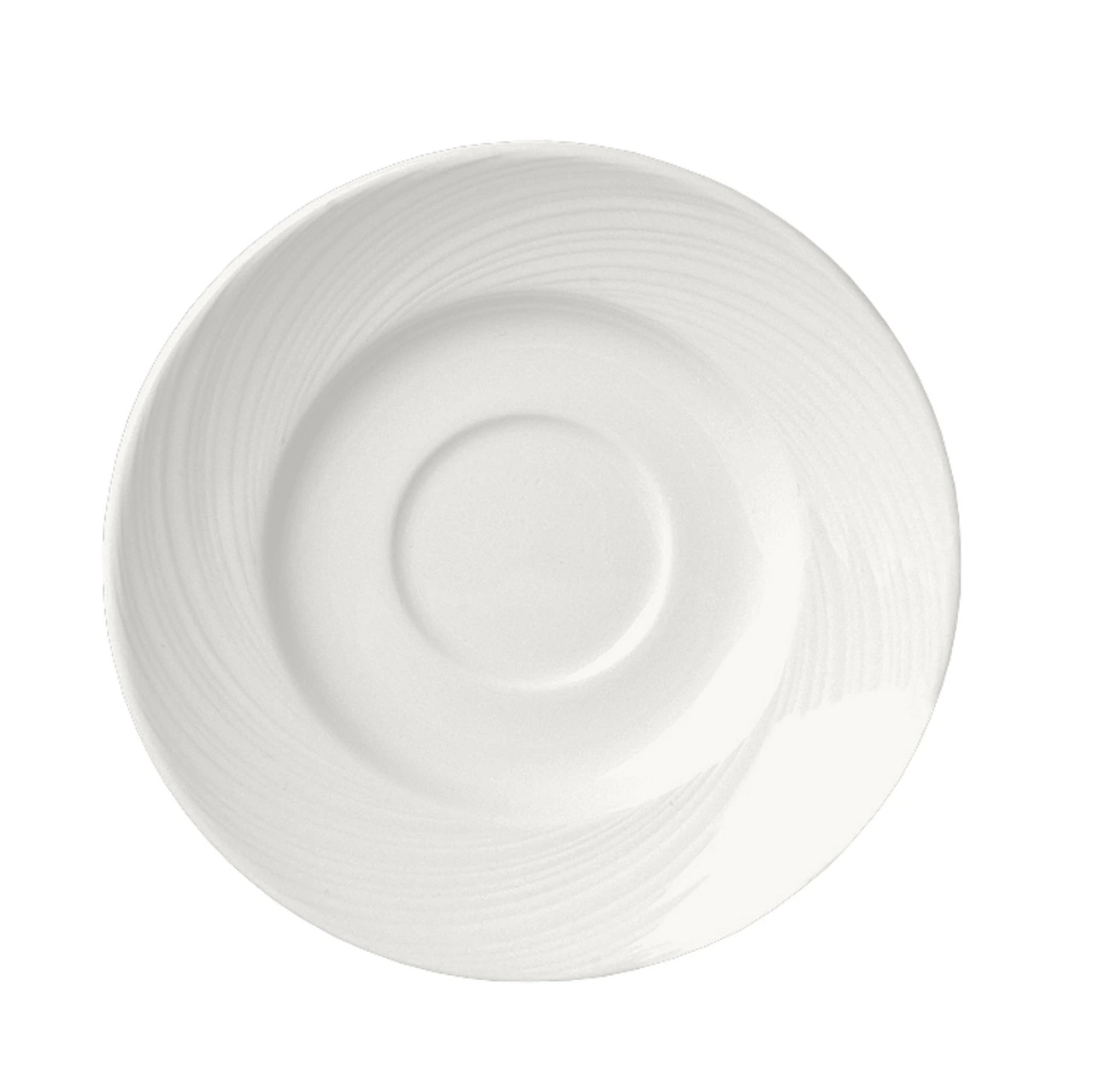 Steelite - 6 1/2 In White Spyro Tea Saucer (36 Per Case) - 9032C985