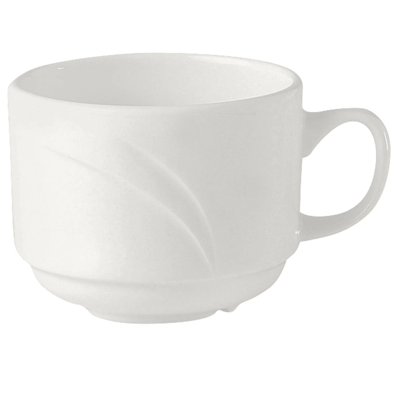 Steelite - 7 1/2 Oz  White Alvo Ven StackIng Cup (36 Per Case) - 9300C531