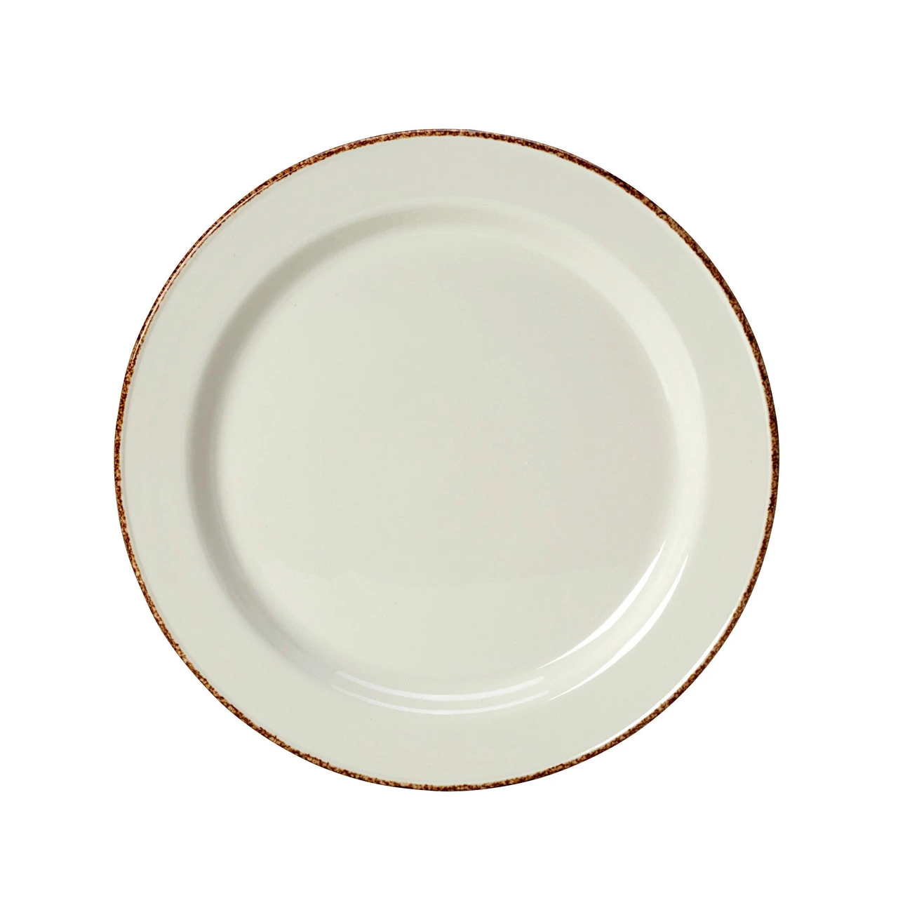 Steelite - 10 5/8 In Brown White Dapple Slimline Plate (24 Per Case) - 17140209