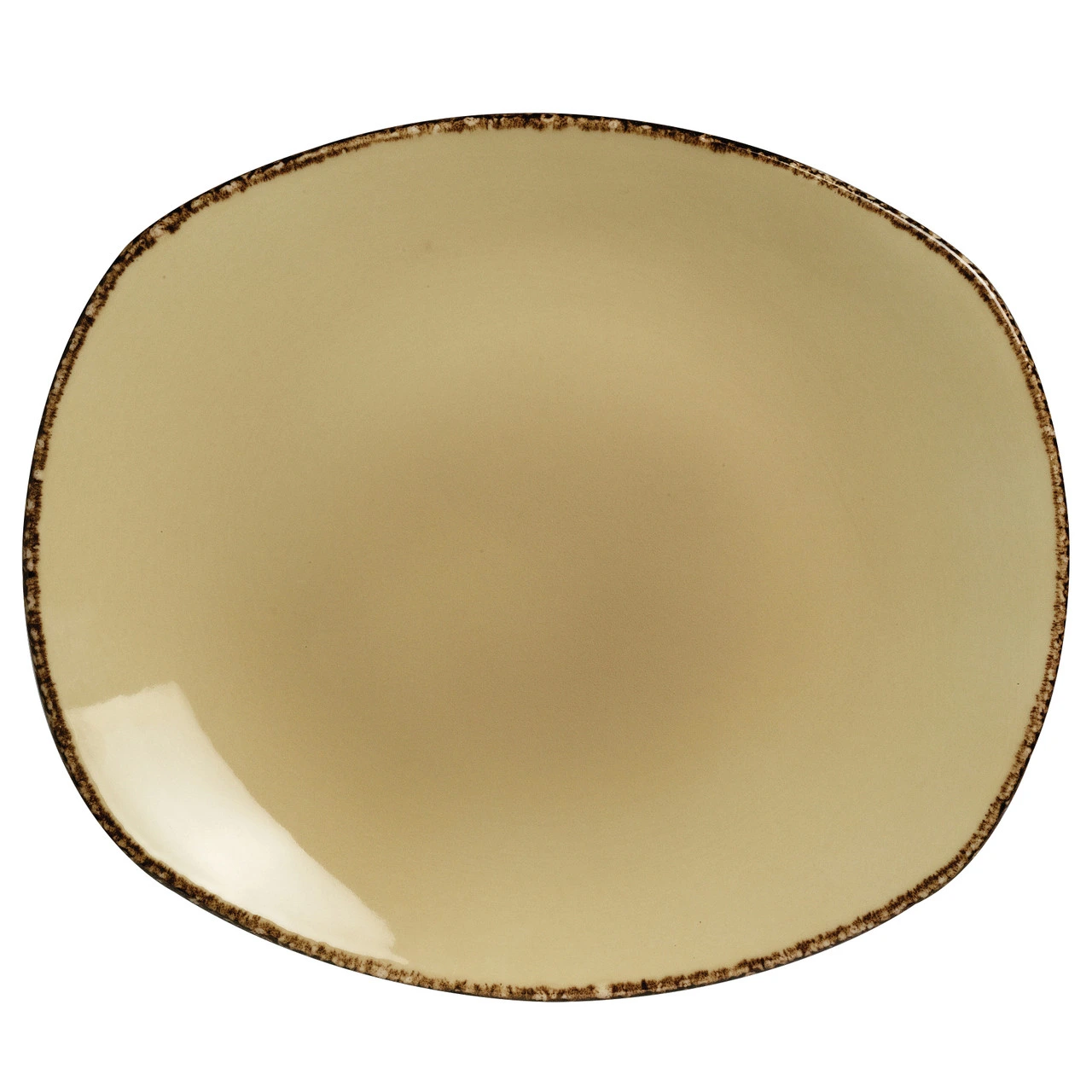 Steelite - 6 In X 5 1/8 In Brown Spice Plate (36 Per Case) - 11200582