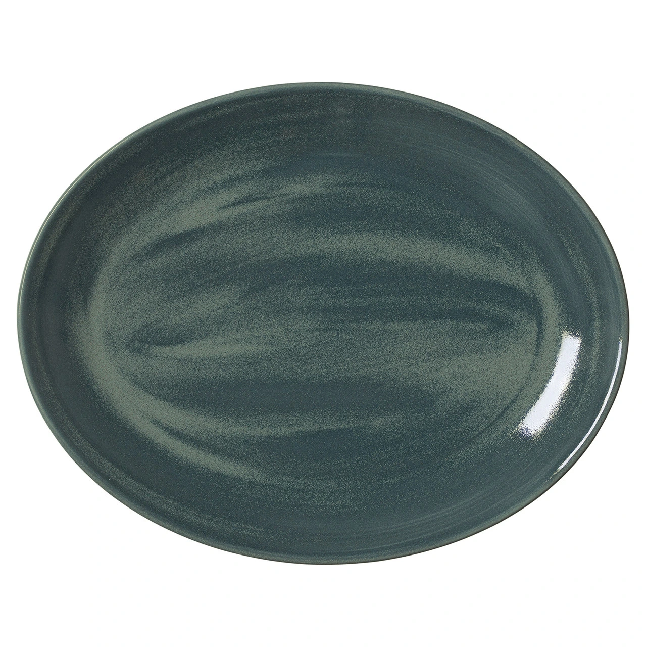 Steelite - 13 1/2 In X 10 5/8 In Revolution Green Revolution Oval Coupe Platter (12 Per Case) - 17780145