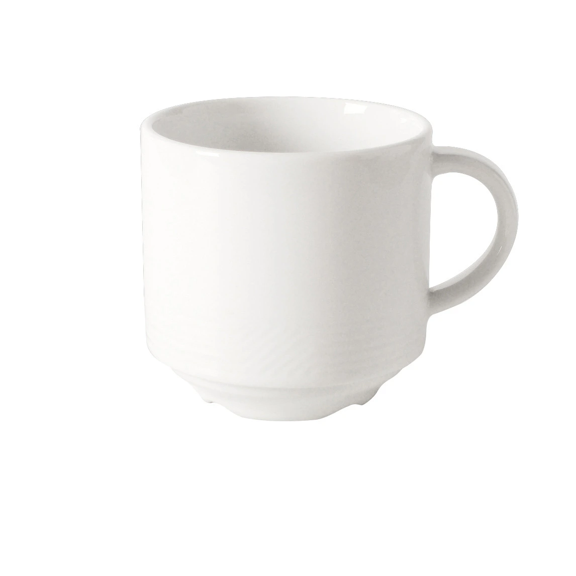 Royal Porcelain - 7 oz. White Contessa Stack Cup (36 Per Case) - 61106ST0582