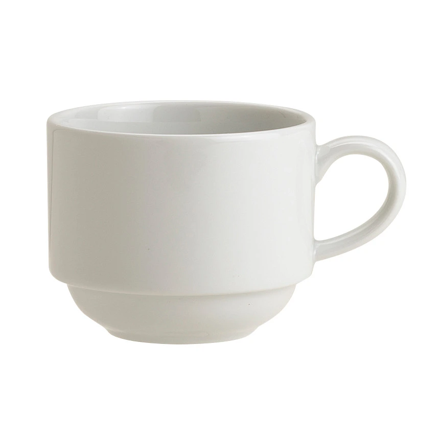 Royal Porcelain - 9 oz. White Queensberry Stack Cup (36 Per Case) - 61107ST0614