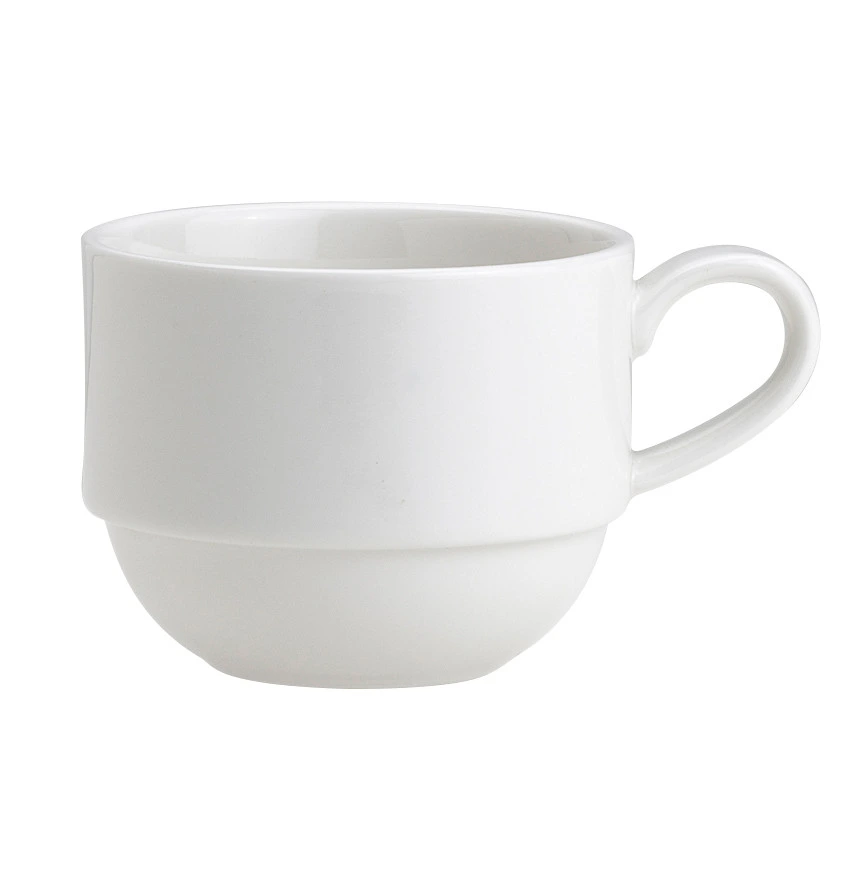 Royal Porcelain - 8 1/2 oz. White Cadence Stack Cup (36 Per Case) - 62101ST0663