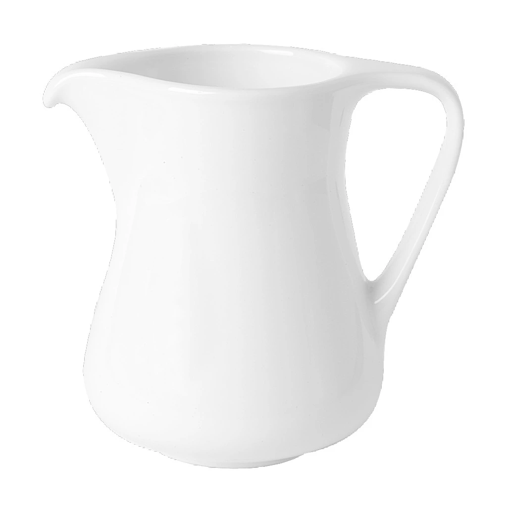 Royal Porcelain - 6 1/2 oz. White Avalon Creamer (36 Per Case) - 61101ST0287