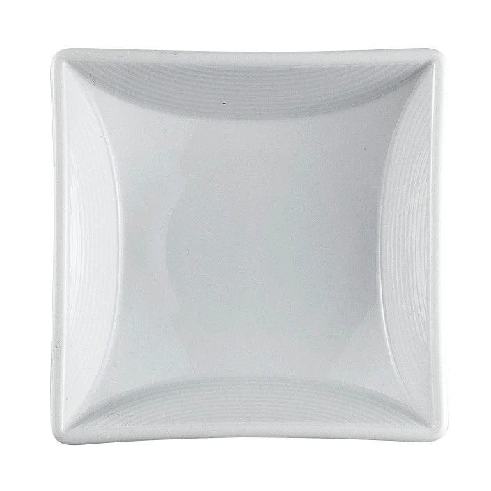 Royal Porcelain - 3 3/4 oz. White Vortex Bowl Square (72 Per Case) - 61105ST0526