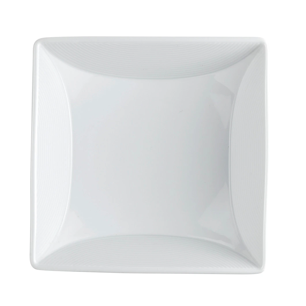 Royal Porcelain - 16 oz. White Vortex Fruit Dish Square (36 Per Case) - 61105ST0530