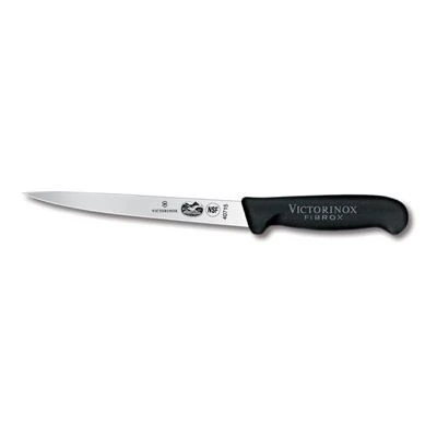 Victorinox - 7" Straight Flexible Blade Fillet Knife with Slip-Resistant Fibrox Handle