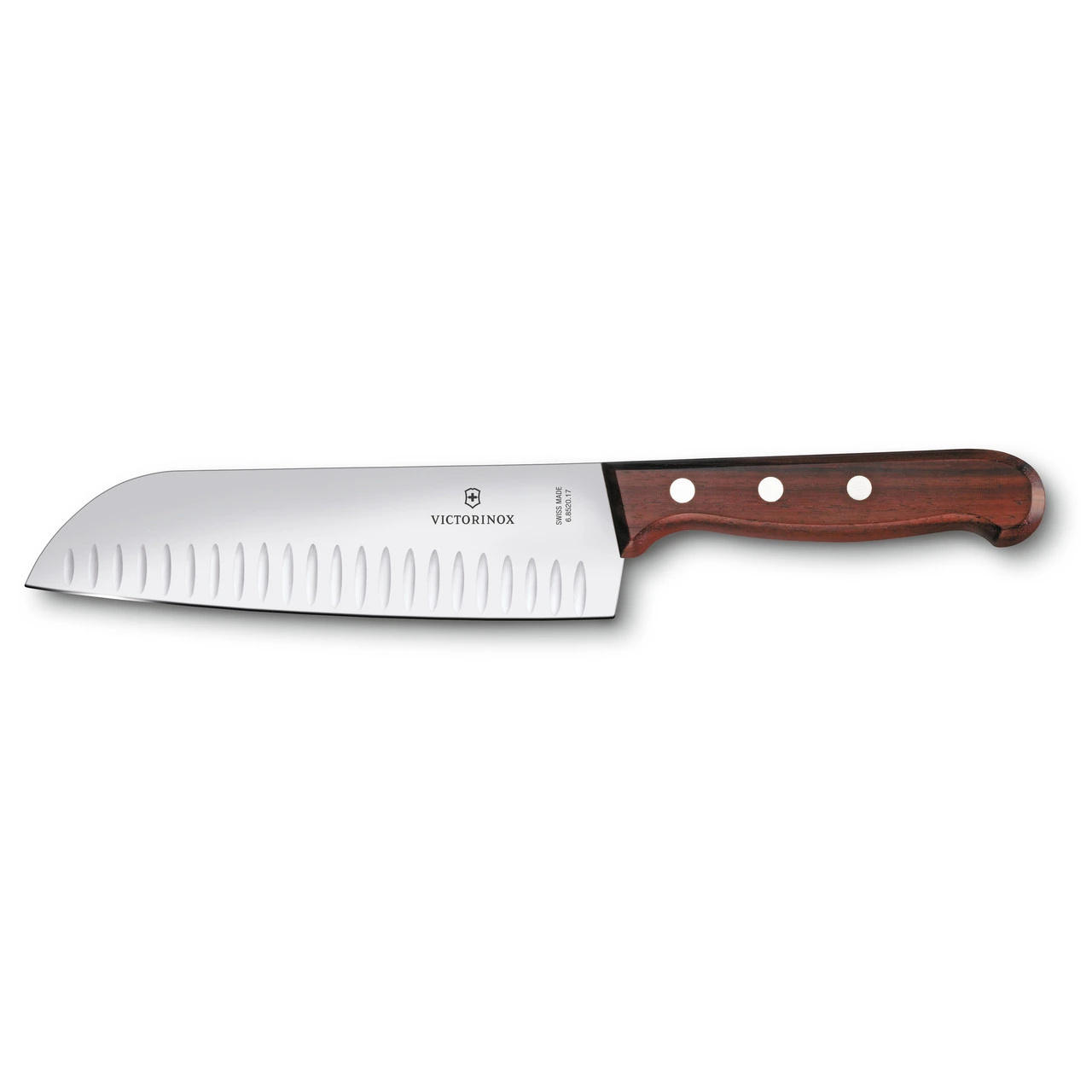 Victorinox - 7" Rosewood Granton Edge Santoku Knife