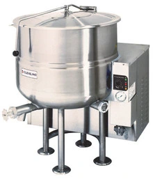 Cleveland - Splash Proof 100 Gallon Natural Gas Stationary Steam Kettle - KGL100