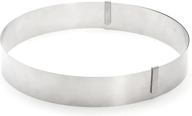 de Buyer - Giant  Extensible Stainless Steel Round Pastry Ring