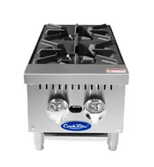 Atosa - 12" Two Burner Natural Gas Hot Plate - ACHP-2