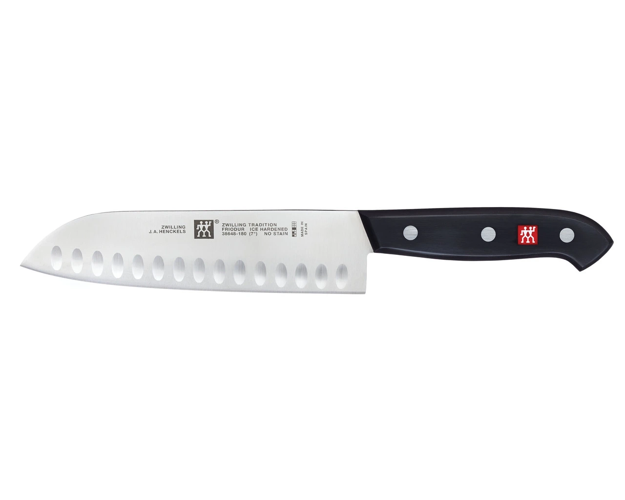 Zwilling - 7" Tradition Granton Edge Santoku Knife