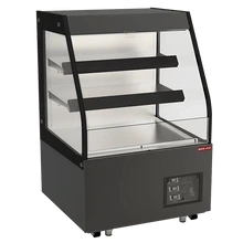 New Air - 36" Black Vertical Heated Open Merchandiser - NOM-36-HTS