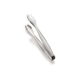 D.W. Haber - 7" Stainless Steel Ice Tongs (6 per Case) - DW39462