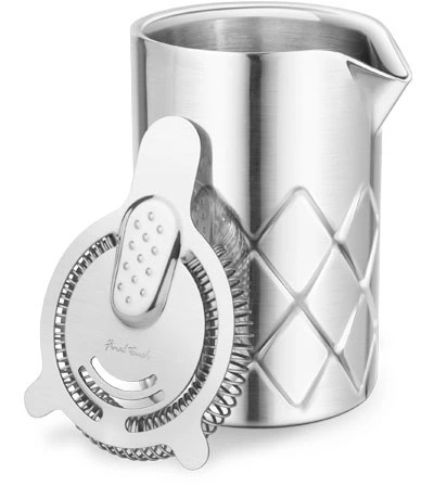 Final Touch - Stainless Steel Yarai Mixing Pitcher with Strainer - SMP130