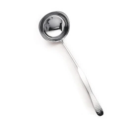 D.W. Haber - Hammered 4 oz Stainless Steel Ladle (6 per Case) - DW398MLAD4