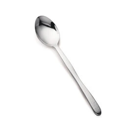 D.W. Haber - Hammered 13" Stainless Steel Serving Spoon (6 per Case) - DW398MSVSP