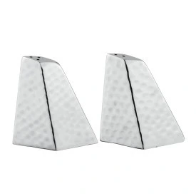 D.W. Haber - Hammered Stainless Steel Salt & Pepper Set (6 per Case) - DW6012MSETSS