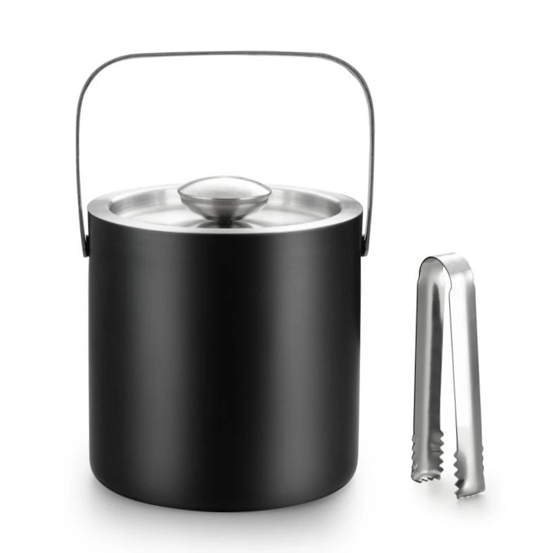 Natural Living - Opera black Ice Bucket & Tong Set