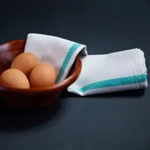 Vista Textiles - 15" x 26" Green Stripe Kitchen Towel