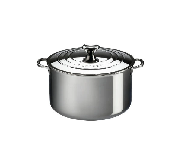 Le Creuset - 6.6 L (7 QT) Stainless Steel Stockpot with Lid