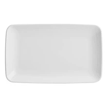 Homer Laughlin - 11 1/4 In X 6 3/4 In Arctic White Flipside Rectangle Tray (12 Per Case) - HL104510000