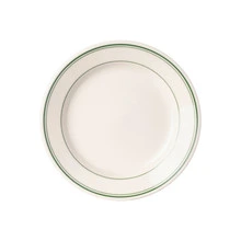 Homer Laughlin - 9 In 3 Green Band Plate (24 Per Case) - HL2051