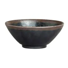 Delfin - 14 Oz Black Greystone Small Bowl (36 Per Case) - 7199TM018