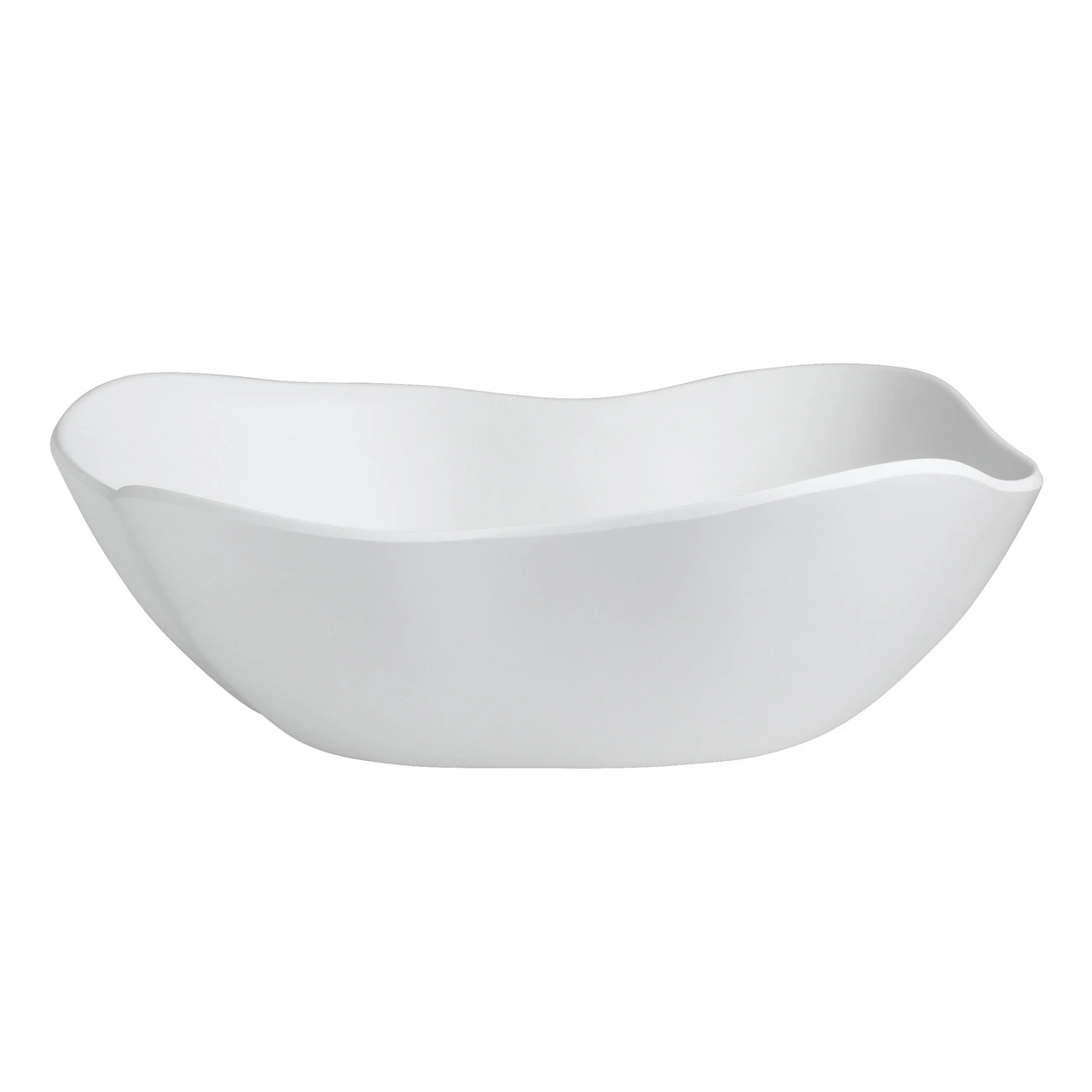 Delfin - 193 Oz White Marisol Tall Salad Serving Bowl (6 Per Case) - 7008DD005