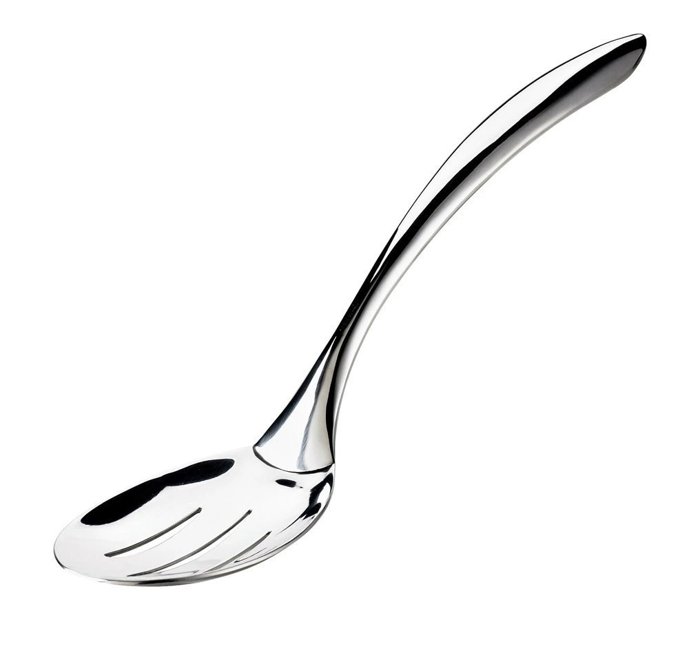 Browne - 10" Eclipse Stainless Steel Slotted Serving Spoon - 573181