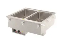 Vollrath - Two-Well Modular Drop-In Hot Well 208V w/ Infinite Controls & Manifold Drain - 3640050