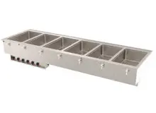 Vollrath - Six-Well Modular Drop-In Hot Well 208/240V w/ Infinite Controls & Manifold Drain - 3640951
