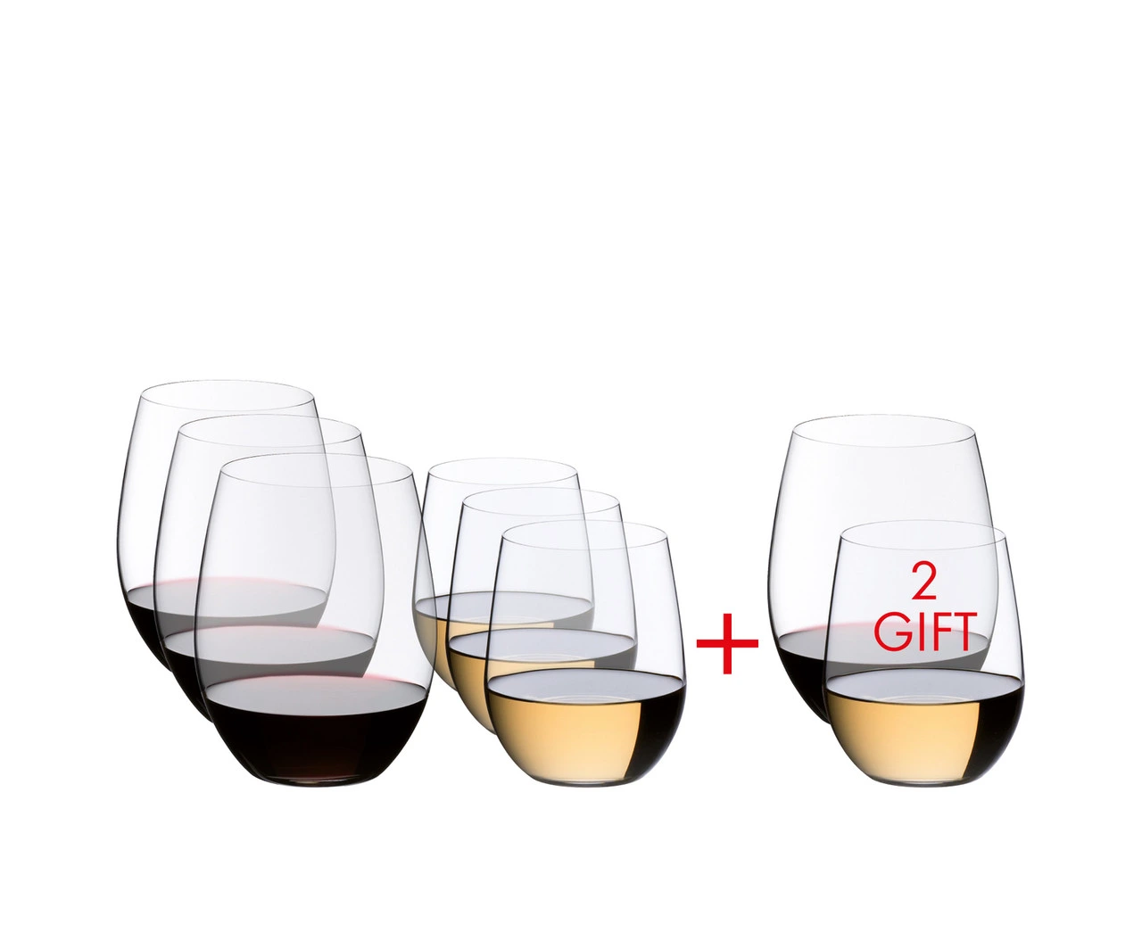 Riedel - O Series Merlot/Chardonnay Glass Set - Buy 6, Get 8