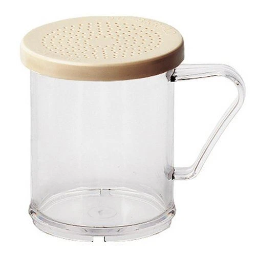 Cambro - Dredger with Beige Salt & Pepper Lid - 96SKRD