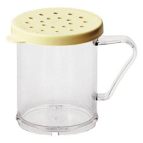 Cambro - Dredger with Yellow Cheese Lid - 96SKRC