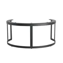 MyGlassStudio - 13" x 6.1" Black Mid Modern Display Riser - GS196674