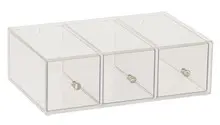 Cal Mil - 13" Eco Modern Merchandiser 3-Drawer Bread Box - 1479