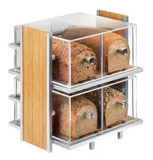 Cal Mil - 11.5" Eco Modern 4 Section Bread Case Display - 1279
