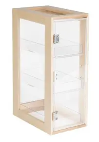 Cal Mil - 8" Blonde 3 Tier Bread Display Case - 120471