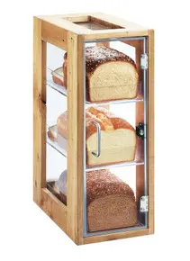 Cal Mil - 8" Madera 3 Tier Bread Display Case - 120499