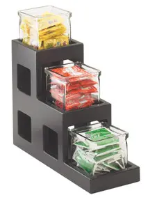 Cal Mil - 5" Midnight 3 Step Display W/ Jars - 148696