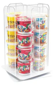Cal Mil - 10" Classic 4-Section Revolving Cereal Cup Display - 153912