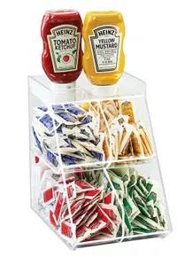 Cal Mil - 8.75" Classic 4 Bin Condiment Organizer - 36434