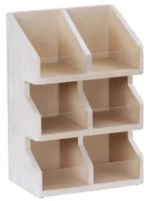 Cal Mil - 11" Newport 6 Section 3 Tier Condiment Organizer - 224556113