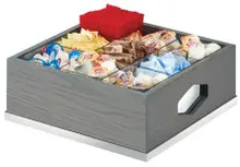 Cal Mil - 12" Ashwood 9 Section Condiment Organizer - 380983