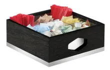 Cal Mil - 12" Cinderwood 9 Section Condiment Organizer - 380987