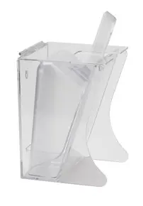Cal Mil - 64 Oz Classic Freestanding Polycarbonate Scoop Holder - 792