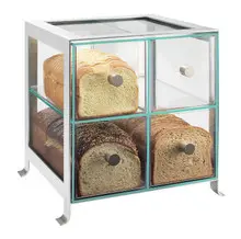 Cal Mil - 14" Soho Silver 4-Drawer Bread Display Case - 158674
