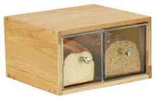 Cal Mil - 13.6" Sydney 2-Drawer Oak Bread Display Case - 23150221